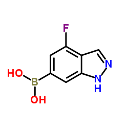 (4-Fluoro-1H-indazol-6-yl)boronic acid Structure