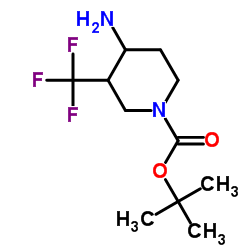 tert-butyl 4-amino-3-(trifluoromethyl)piperidine-1-carboxylate(isoMer 2)图片