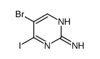 5-bromo-4-iodopyrimidin-2-amine Structure