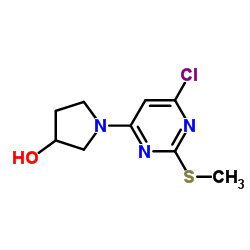 1-[6-Chloro-2-(methylsulfanyl)-4-pyrimidinyl]-3-pyrrolidinol picture