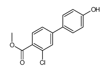 methyl 2-chloro-4-(4-hydroxyphenyl)benzoate结构式