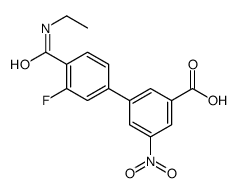 3-[4-(ethylcarbamoyl)-3-fluorophenyl]-5-nitrobenzoic acid Structure