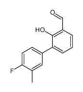 3-(4-fluoro-3-methylphenyl)-2-hydroxybenzaldehyde结构式