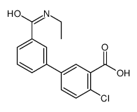 2-chloro-5-[3-(ethylcarbamoyl)phenyl]benzoic acid Structure