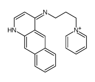 N-(3-pyridin-1-ium-1-ylpropyl)benzo[g]quinolin-4-amine Structure