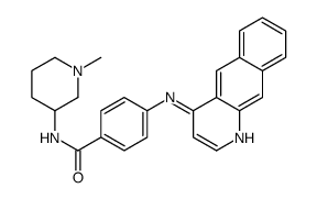 4-(benzo[g]quinolin-4-ylamino)-N-(1-methylpiperidin-3-yl)benzamide结构式