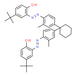 2,2'-[cyclohexylidenebis[(2-methyl-4,1-phenylene)azo]]bis[4-tert-butylphenol] picture