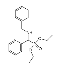 diethyl ((benzylamino)(pyridin-2-yl)methyl)phosphonate结构式