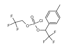 (2,2,2-trifluoroethyl)(p-methyl-α-trifluoromethylbenzyl) chlorophosphate结构式