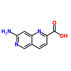 7-Amino-1,6-naphthyridine-2-carboxylic acid结构式