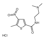 N-[2-(dimethylamino)ethyl]-5-methyl-4-nitrothiophene-2-carboxamide,hydrochloride Structure