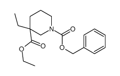 Ethyl 1-Cbz-3-ethylpiperidine-3-carboxylate Structure