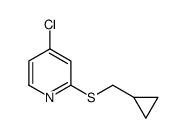 4-chloro-2-(cyclopropylmethylsulfanyl)pyridine结构式