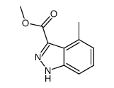 1H-Indazole-3-carboxylic acid, 4-Methyl-, Methyl ester structure
