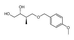 (2R,3R)-4-((4-methoxybenzyl)oxy)-3-methylbutane-1,2-diol Structure