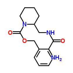 Benzyl 2-[(glycylamino)methyl]-1-piperidinecarboxylate结构式