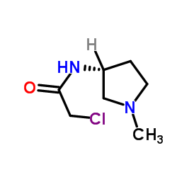 2-Chloro-N-[(3R)-1-methyl-3-pyrrolidinyl]acetamide结构式