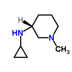 (3R)-N-Cyclopropyl-1-methyl-3-piperidinamine Structure