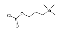 Trimethyl-(3-chlorcarbonyloxy-propyl)-silan结构式