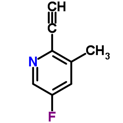2-Ethynyl-5-fluoro-3-methylpyridine Structure