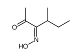 2,3-Hexanedione, 4-methyl-, 3-oxime (9CI) structure