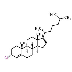 (3α)-3-Chlorocholest-4-ene Structure