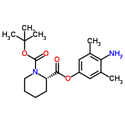 2-(4-Amino-3,5-dimethylphenyl) 1-(2-methyl-2-propanyl) (2S)-1,2-piperidinedicarboxylate Structure