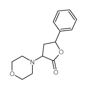 3-morpholin-4-yl-5-phenyl-oxolan-2-one structure