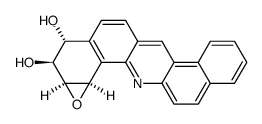 (+)-(8R,9S,10S,11R)-10,11-dihydroxy-8,9-epoxy-8,9,10,11-tetrahydrodibenzyacridine结构式