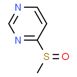 Pyrimidine, 4-(methylsulfinyl)- (8CI) structure
