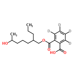 Monopropylheptylphthalate 6-hydroxy-d4 structure