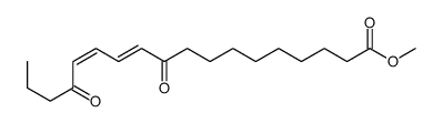 methyl 10,15-dioxooctadeca-11,13-dienoate结构式