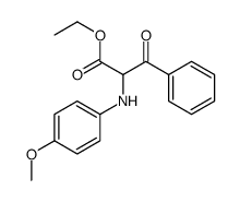 ethyl 2-(4-methoxyanilino)-3-oxo-3-phenylpropanoate Structure