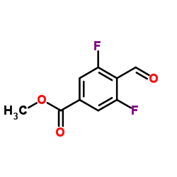Methyl 3,5-difluoro-4-formylbenzoate structure