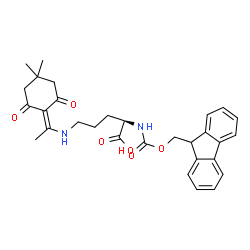 (R)-2-((((9H-芴-9-基)甲氧基)羰基)氨基)-5-((1-(4,4-二甲基-2,6-二氧代环己基亚基)乙基)氨基)戊酸图片
