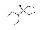 2-chloro-2-ethylbutyraldehyde dimethyl acetal Structure