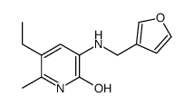 5-ethyl-3-(furan-3-ylmethylamino)-6-methyl-1H-pyridin-2-one结构式