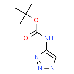 N-(1H-1,2,3-三唑-4-基)氨基甲酸叔丁酯结构式