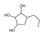 1,2,3-Cyclopentanetriol,4-propyl-(9CI) structure