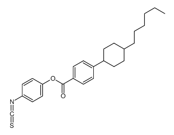 (4-isothiocyanatophenyl) 4-(4-hexylcyclohexyl)benzoate结构式