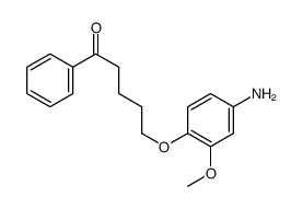 5-(4-amino-2-methoxyphenoxy)-1-phenylpentan-1-one结构式