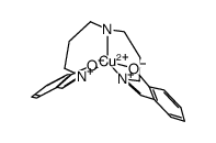 Cu(N,N'-bis(salicylidene)-3,3'-bis(aminopropyl)amine) Structure