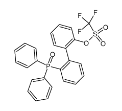 (+/-)-2-(diphenylphosphinyo)-2'-(((trifluoromethyl)sulfonyl)oxy)biphenyl结构式
