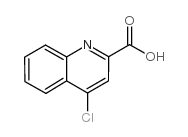 2-Quinolinecarboxylicacid, 4-chloro- structure