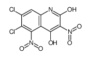 6,7-dichloro-4-hydroxy-3,5-dinitro-1H-quinolin-2-one结构式
