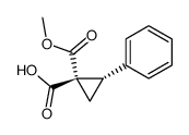 (1S,2S)-2-phenyl-1-(pyrrolidin-1-ylcarbonyl)cyclopropanecarboxylic acid Structure