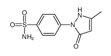 4-(5-methyl-3-oxo-1H-pyrazol-2-yl)benzenesulfonamide结构式