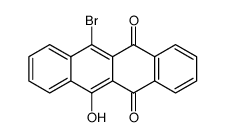 6-bromo-11-hydroxy-naphthacene-5,12-dione结构式