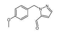 1-[(4-Methoxyphenyl)Methyl]-1H-pyrazole-5-carbaldehyde结构式