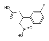 3-(3-fluoro-phenyl)-pentanedioic acid Structure